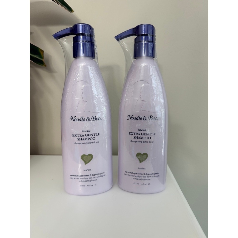 Noodle & Boo Extra Gentle Shampoo Baby 16oz Lavender 2-Pack Tearless NEW NWT